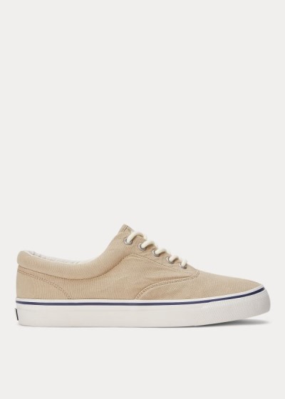 Zapatillas Polo Ralph Lauren Hombre Beige - Harpoon Canvas - KDQIL1839